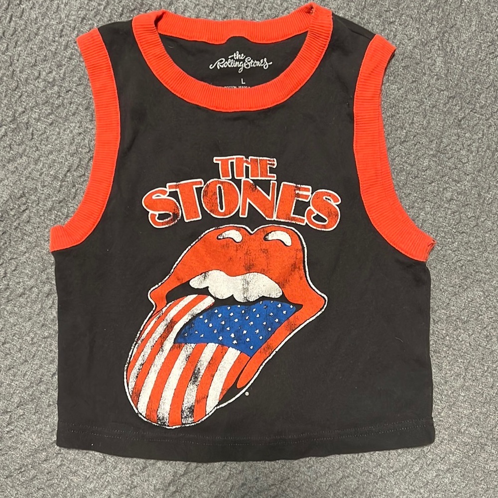 Rolling Stones crop top